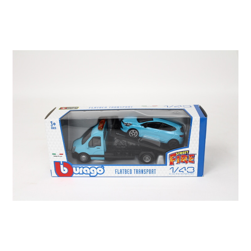 BBU 1:43 Street Fire Tran.Renault Clio blue 31401