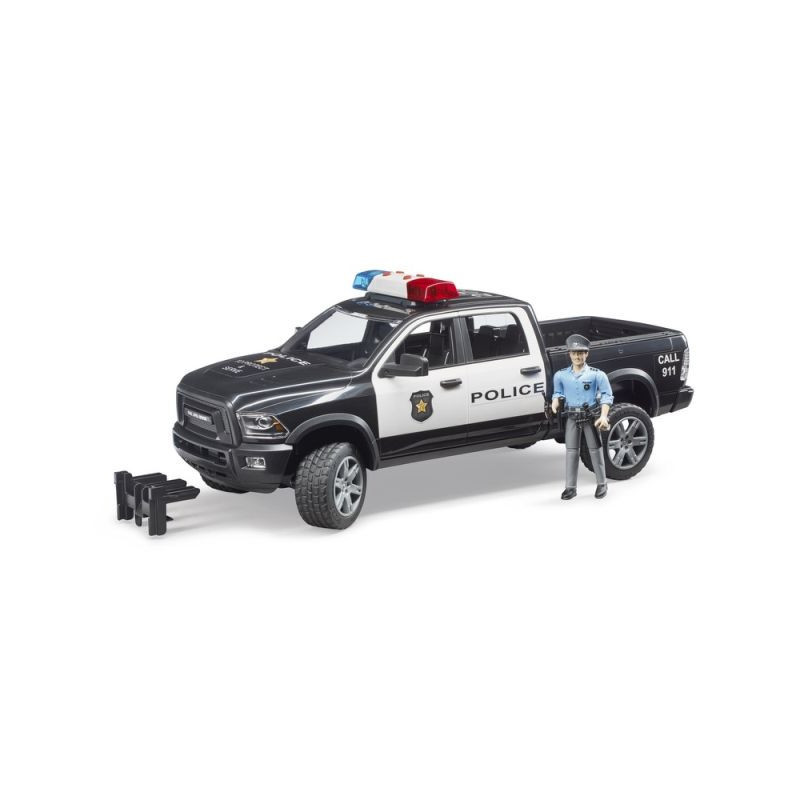 BRUDER Dodge RAM 2500 policja USA+figurka 02505