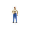 BRUDER Fig.kobiety białej w nieb.dżinsach 60408