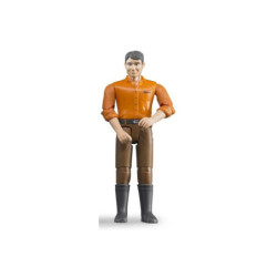 BRUDER Fig.mężcz.białego brąz.dżins 60007