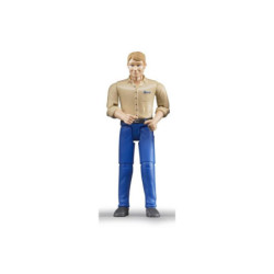 BRUDER Fig.mężcz.białego nieb.dżins 60006