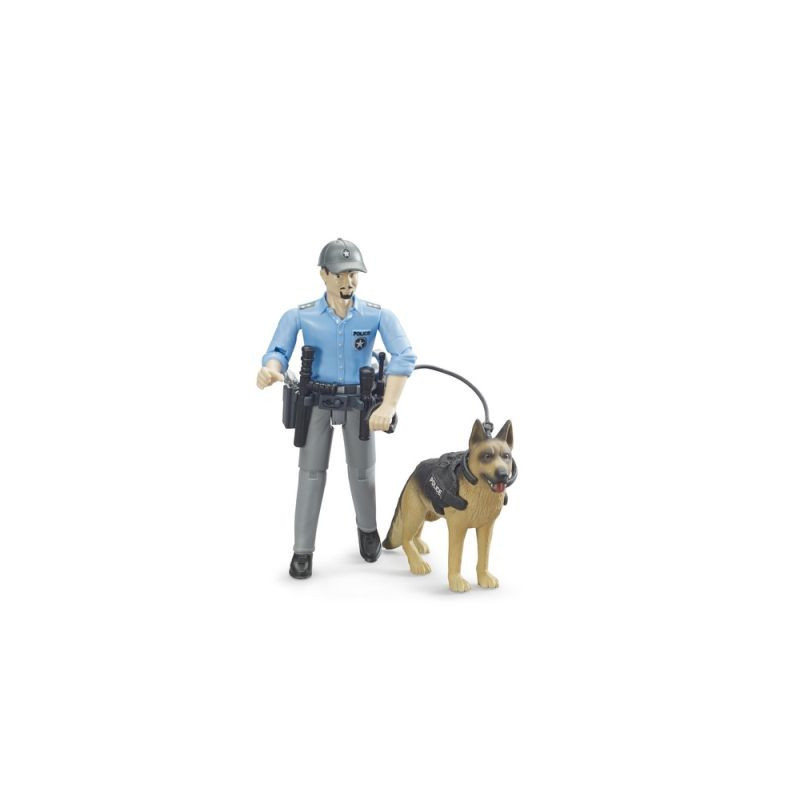 BRUDER Figurka policjanta z psem 62150