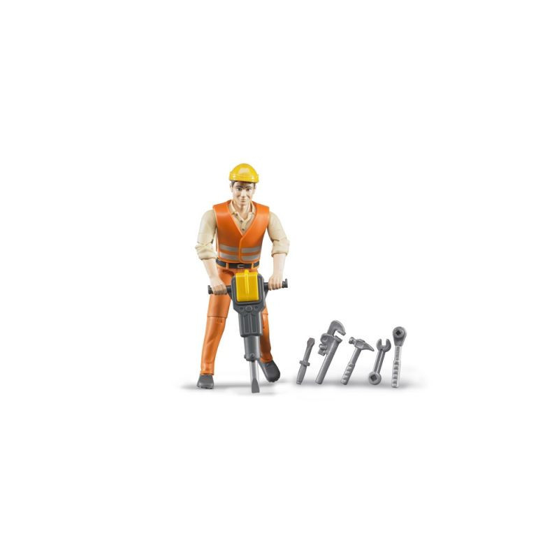 BRUDER Figurka robotnika z akcesoriami 60020