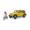 BRUDER Jeep Wrangler Rubico+rower górski+fig 02543
