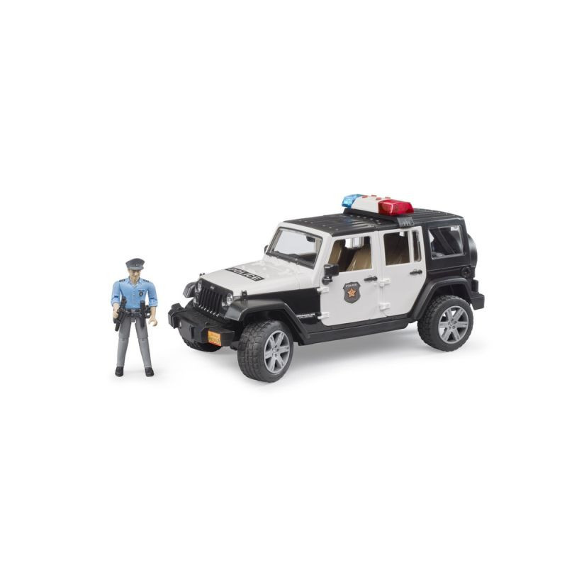 BRUDER Jeep Wrangler Rubicon policja+figurka 02526
