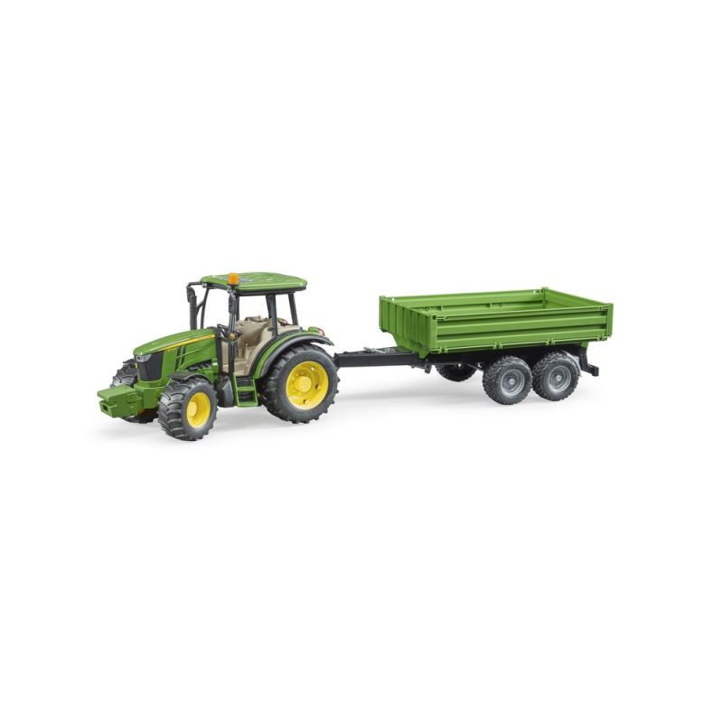 BRUDER John Deere 5115M z przycz.wywrotką 02108
