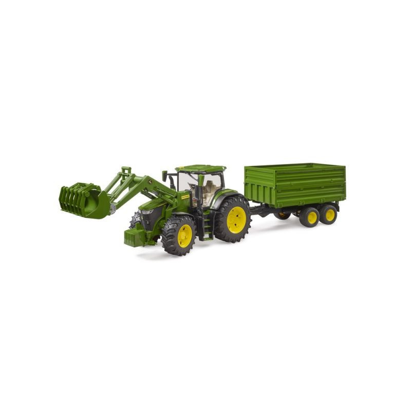 BRUDER John Deere 7R 350 ładow.+przyczepa 03155