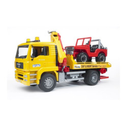 BRUDER MAN TGA pomoc drogowa+jeep 02750