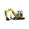 BRUDER Minikoparka CAT z figurką robotnika 02466