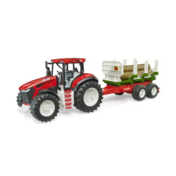BRUDER ROADMAX traktor+przycz.d/drewna 03453