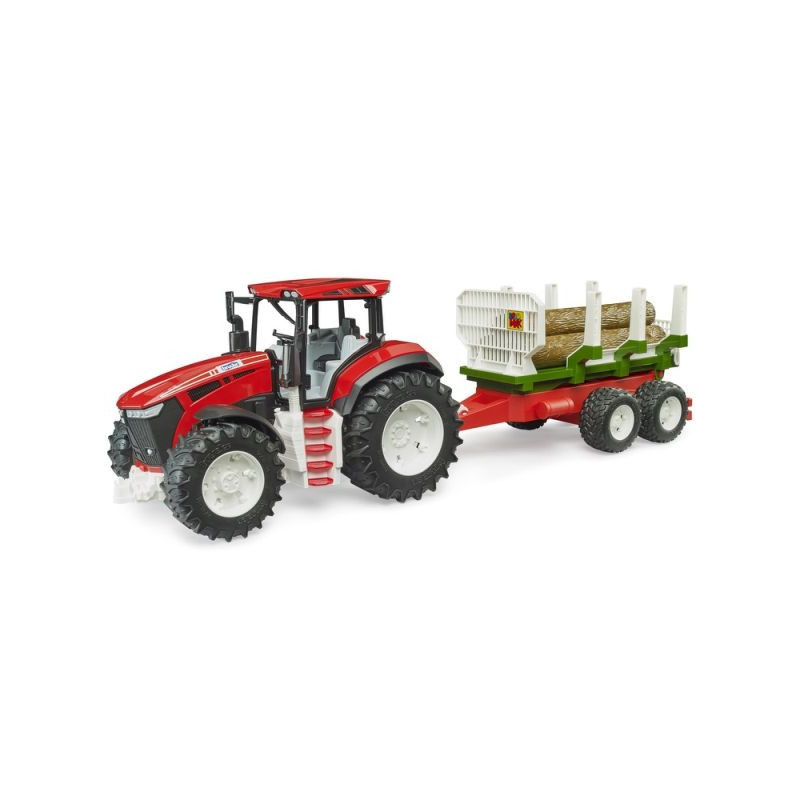 BRUDER ROADMAX traktor+przycz.d/drewna 03453
