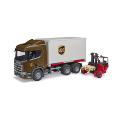 BRUDER Scania Super 560R kontener UPS+wózek 03582