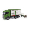 BRUDER Scania Super 560R kontener+fig.krowy 03548