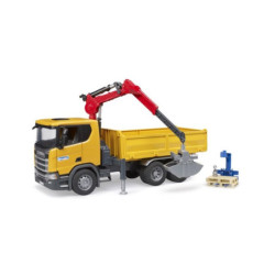 BRUDER Scania Super 560R żółta z dźwigiem 03551