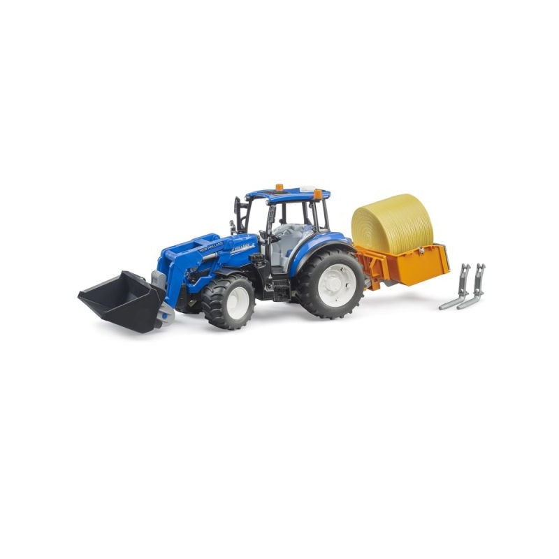 BRUDER traktor NewHolland TS.120 z ładow.02187