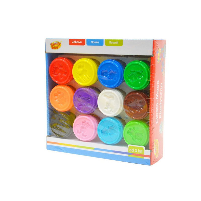 Ciasto-masa plast.12kol SmilyPlay SP83348