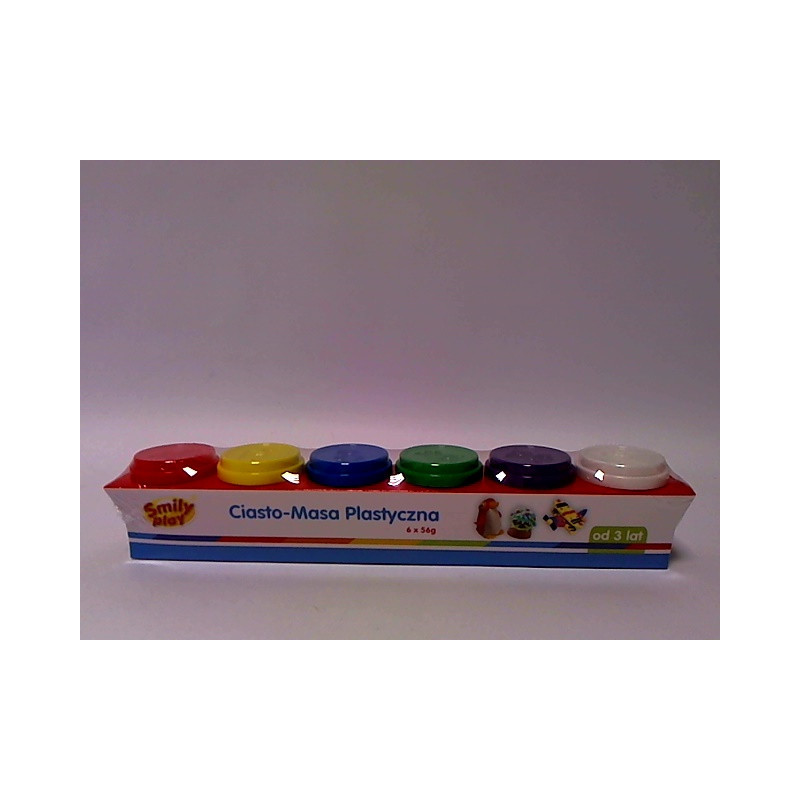 Ciasto-masa plast.6kol SmilyPlay SP83350 33503