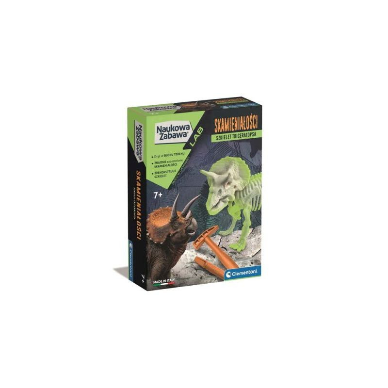 CLE Naukowa zabawa Triceratops fluo 50860