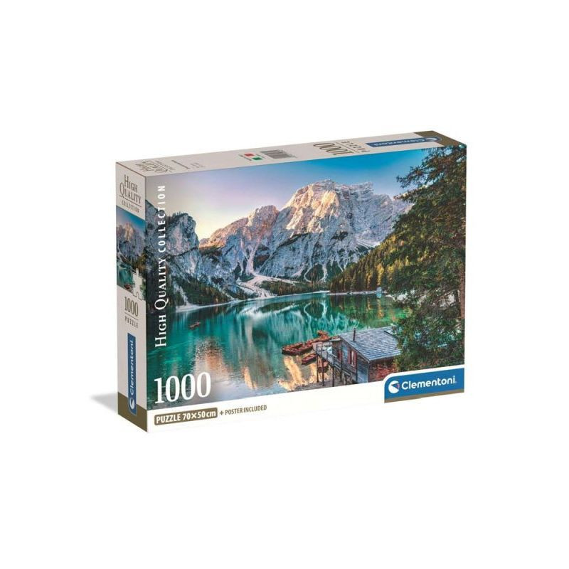 CLE puzzle 1000 Compact Emerald Lake Braies 39934