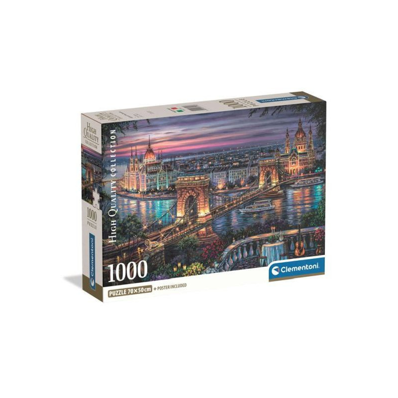 CLE puzzle 1000 Compact Lights of the Danube 37113