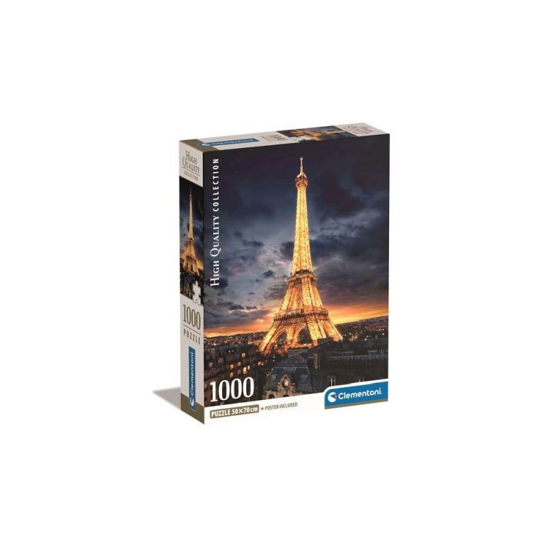 CLE puzzle 1000 Compact Wieża Eiffla 39703