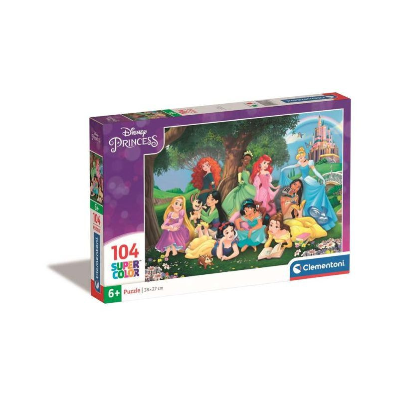 CLE puzzle 104 SuperKolor Disney Princess 25743