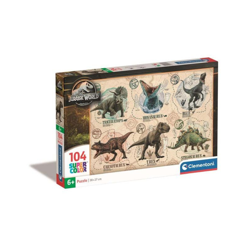CLE puzzle 104 SuperKolor Jurassic World 27179