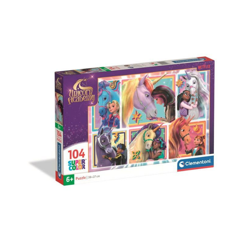 CLE puzzle 104 SuperKolor UnicornAcademy 25094
