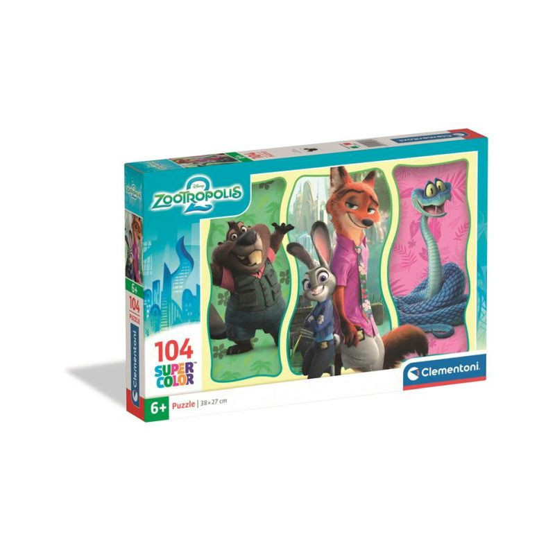 CLE puzzle 104 SuperKolor Zootopia2 25081