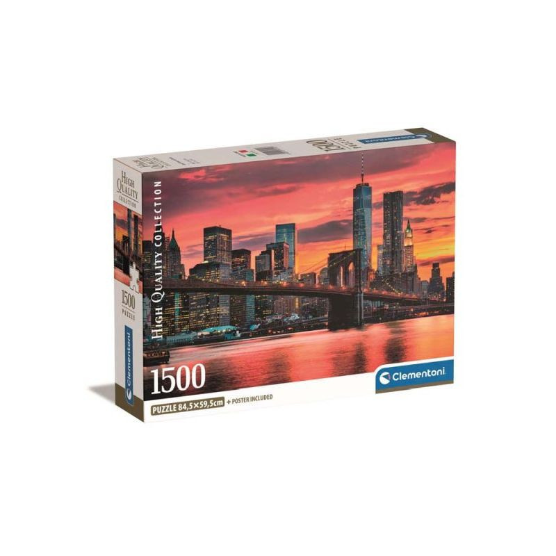 CLE puzzle 1500 Compact EastRiver at dusk 31712