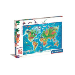 CLE puzzle 180 SuperKolor Dinosaurs map 29790