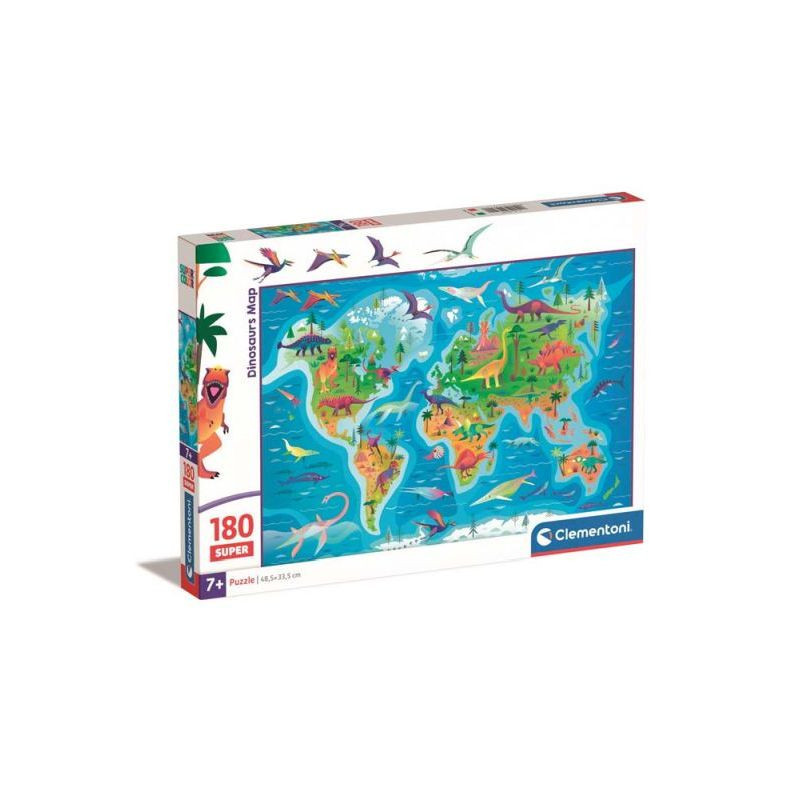 CLE puzzle 180 SuperKolor Dinosaurs map 29790