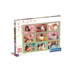 CLE puzzle 180 SuperKolor Puppies collage 29788