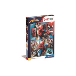 CLE puzzle 2x60 SuperKolor Spiderman 21608
