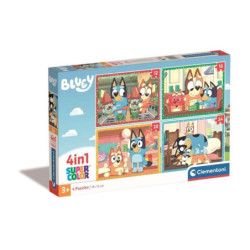 CLE puzzle 4w1 SuperKolor Bluey 21530
