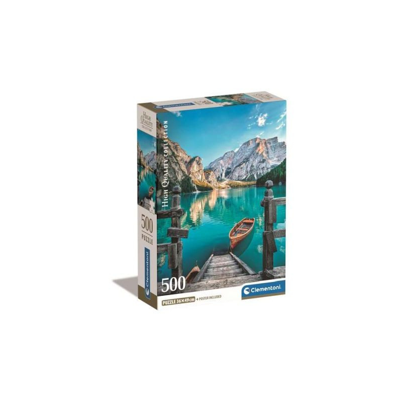 CLE puzzle 500 Compact Braies Lake 35538
