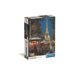 CLE puzzle 500 Compact Night at the EiffCafe 35577