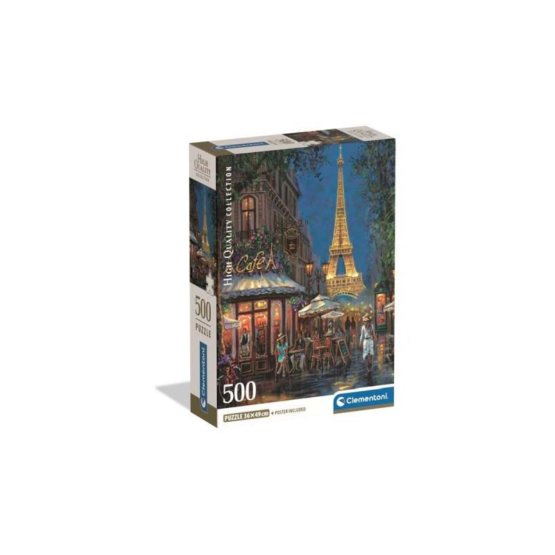 CLE puzzle 500 Compact Night at the EiffCafe 35577