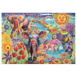 CLE puzzle 500 HQ Elephants Carnival 35572