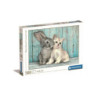 CLE puzzle 500 HQC Królik i kot 35004