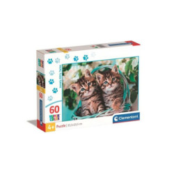 CLE puzzle 60 SuperKolor Lovely KittyTwins 26599