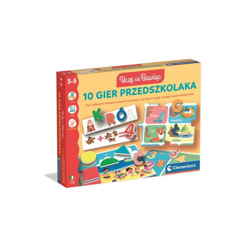 CLE Uczę się bawiąc! 10 gier przedszkolaka 50421