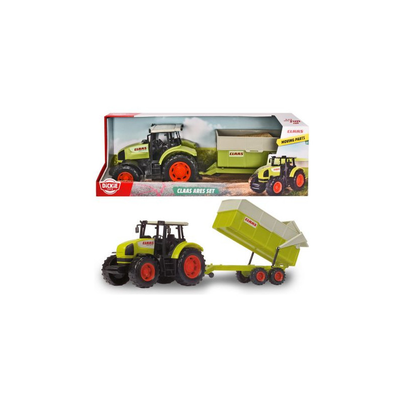 Dickie traktor CLASS Ares+przyczepą 373-9000
