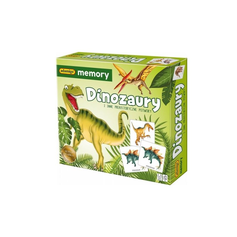 Dinozaury Gra memory Adamigo 07417