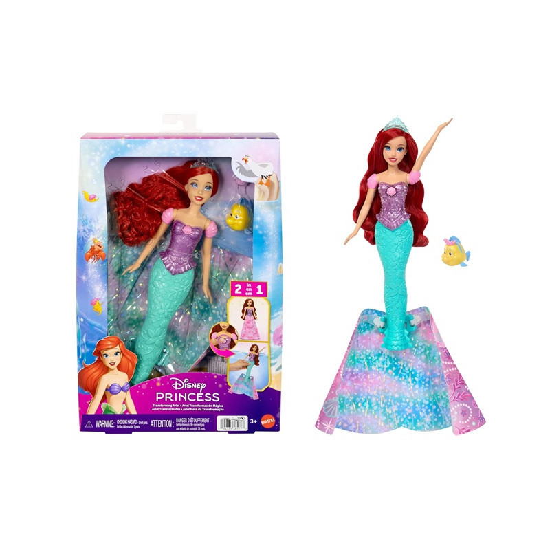 DISNEY lalka Arielka Magiczna przemiana JLK19 /4