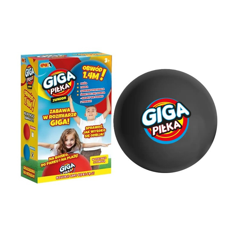 EPEE Gigapiłka z pompką EP60396 czarna 03999