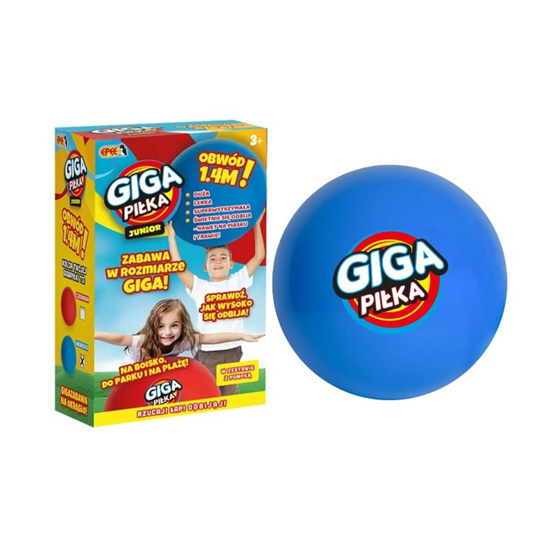 EPEE Gigapiłka z pompką EP60396 niebieska 03982