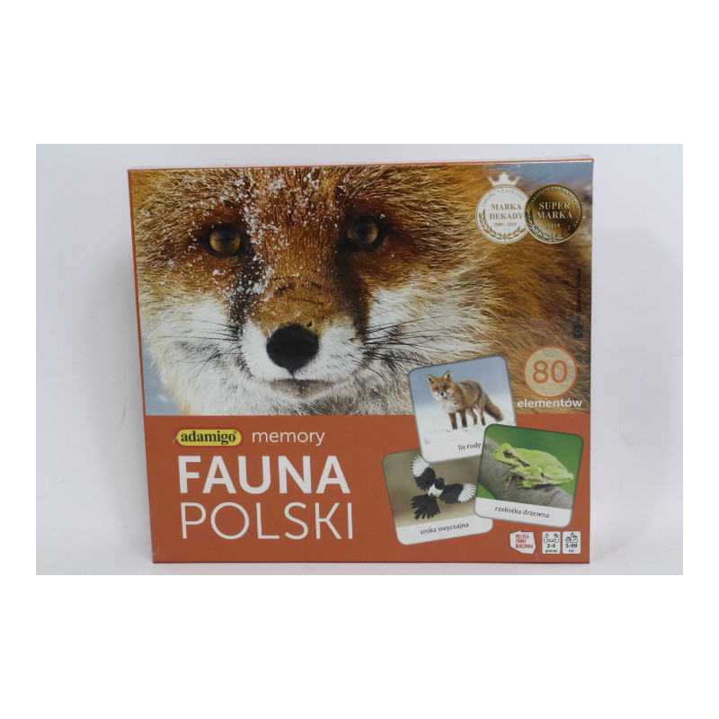 Fauna Polski Gra memory Adamigo 07738