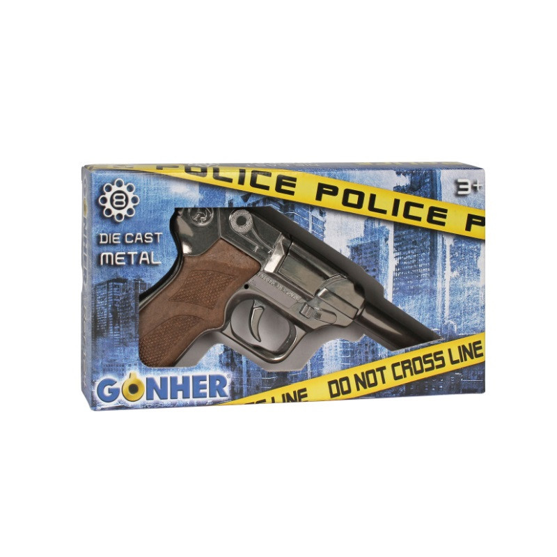 GONHER pistolet policyjny metal 8naboi 124/0 12403