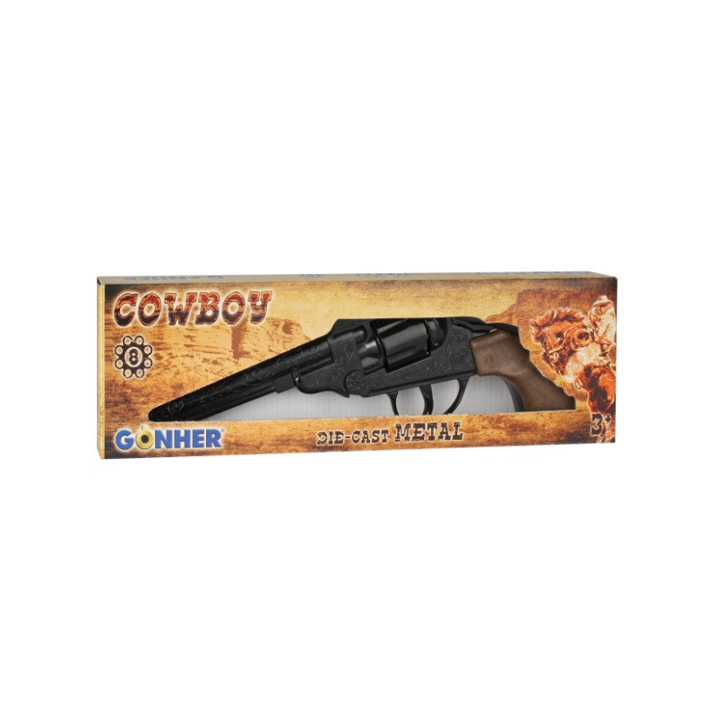 GONHER rewolwer kowboja metalowy 8nab 88/6 08864